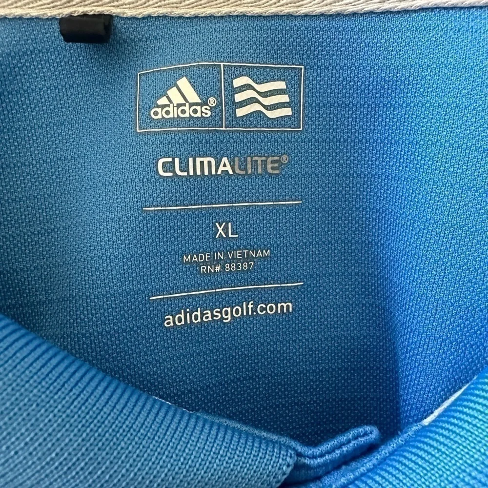 Men’s used size XL blue polo Climalite polo Adidas shirt